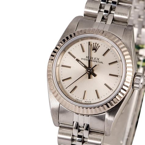 rolex model number 76094|Rolex Ladies Oyster Perpetual 76094 Silver Index Dial .